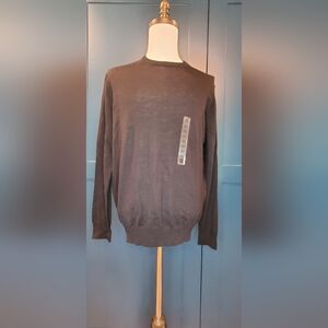 Piombo Men's Rich Brown Crewneck Sweater